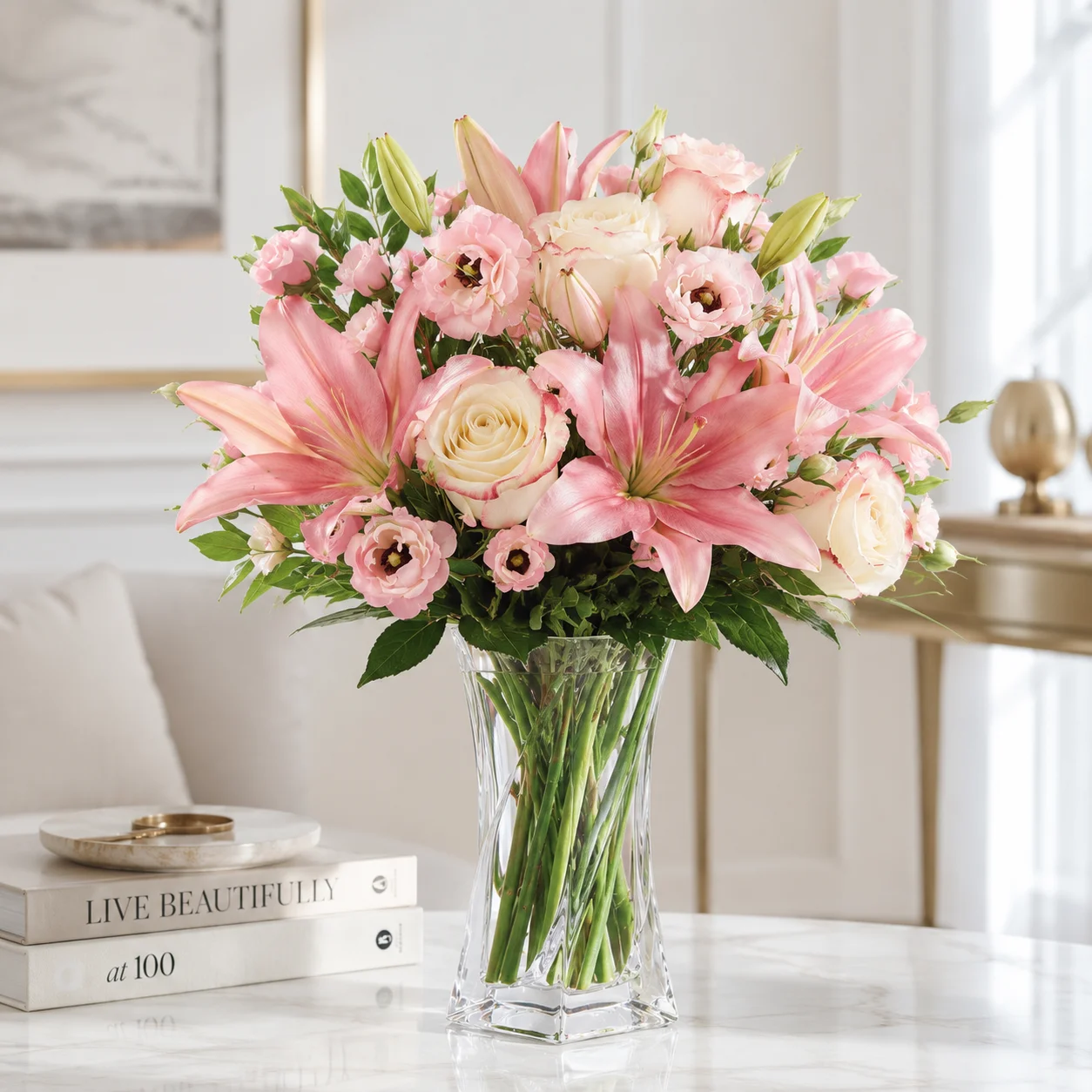 Pink Whispers Bouquet view 4
