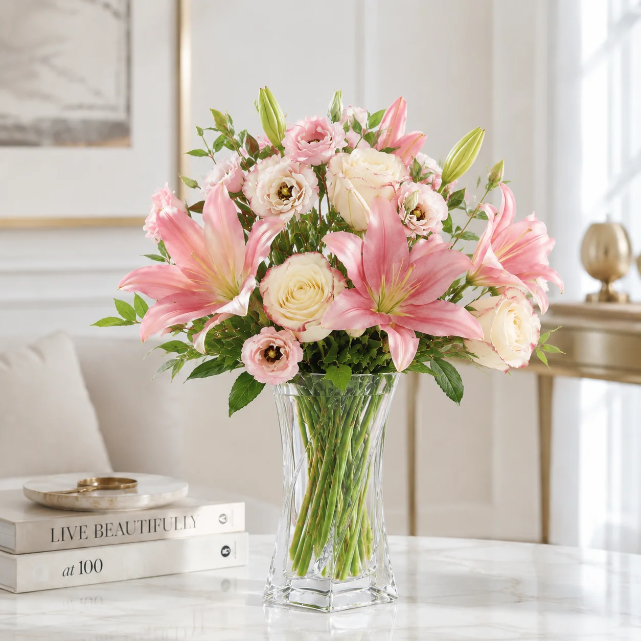 Pink Whispers Bouquet view 2