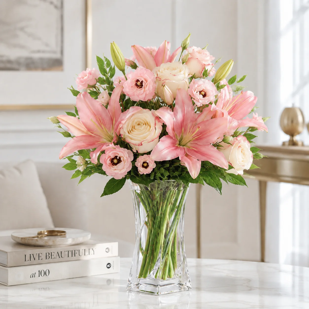 Pink Whispers Bouquet view 3