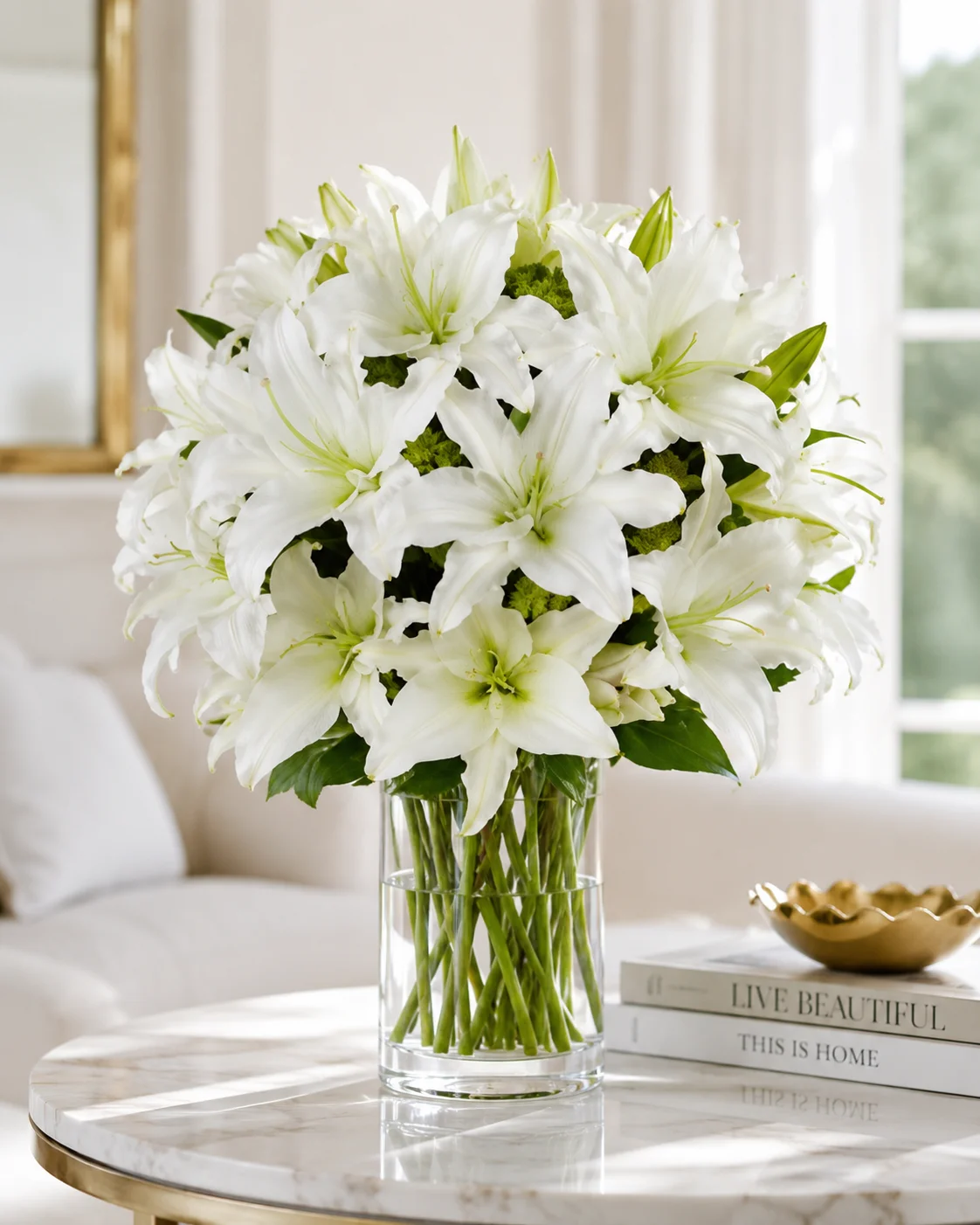 White Lily Bouquet 1
